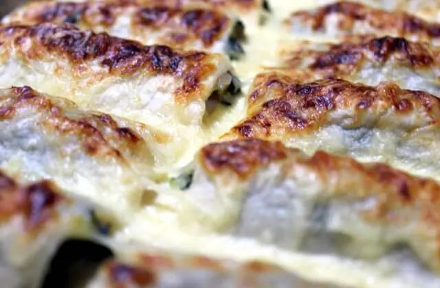Canelones de espinacas