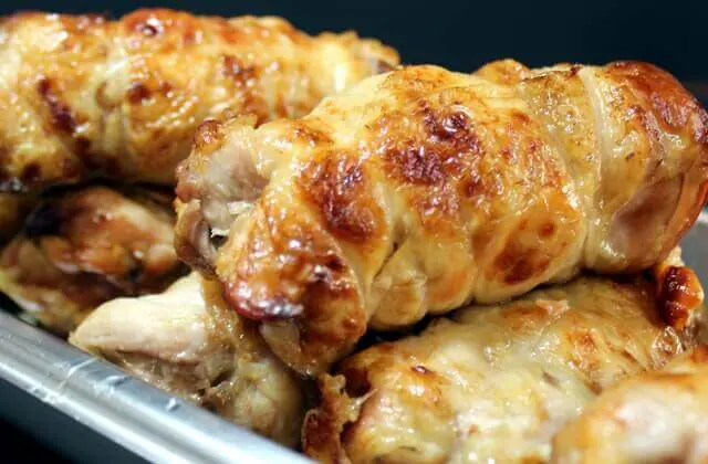 Muslos de pollo rellenos